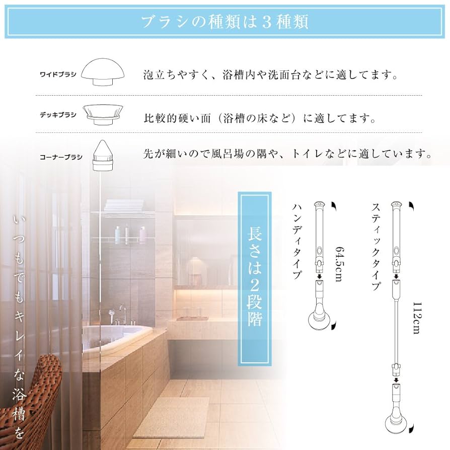 シャンプーとの併用が可能なお風呂用電動ブラシ 爆買」電動ブラシ 掃除 車掃除 電動 9種類 付替えブラシ 充電式